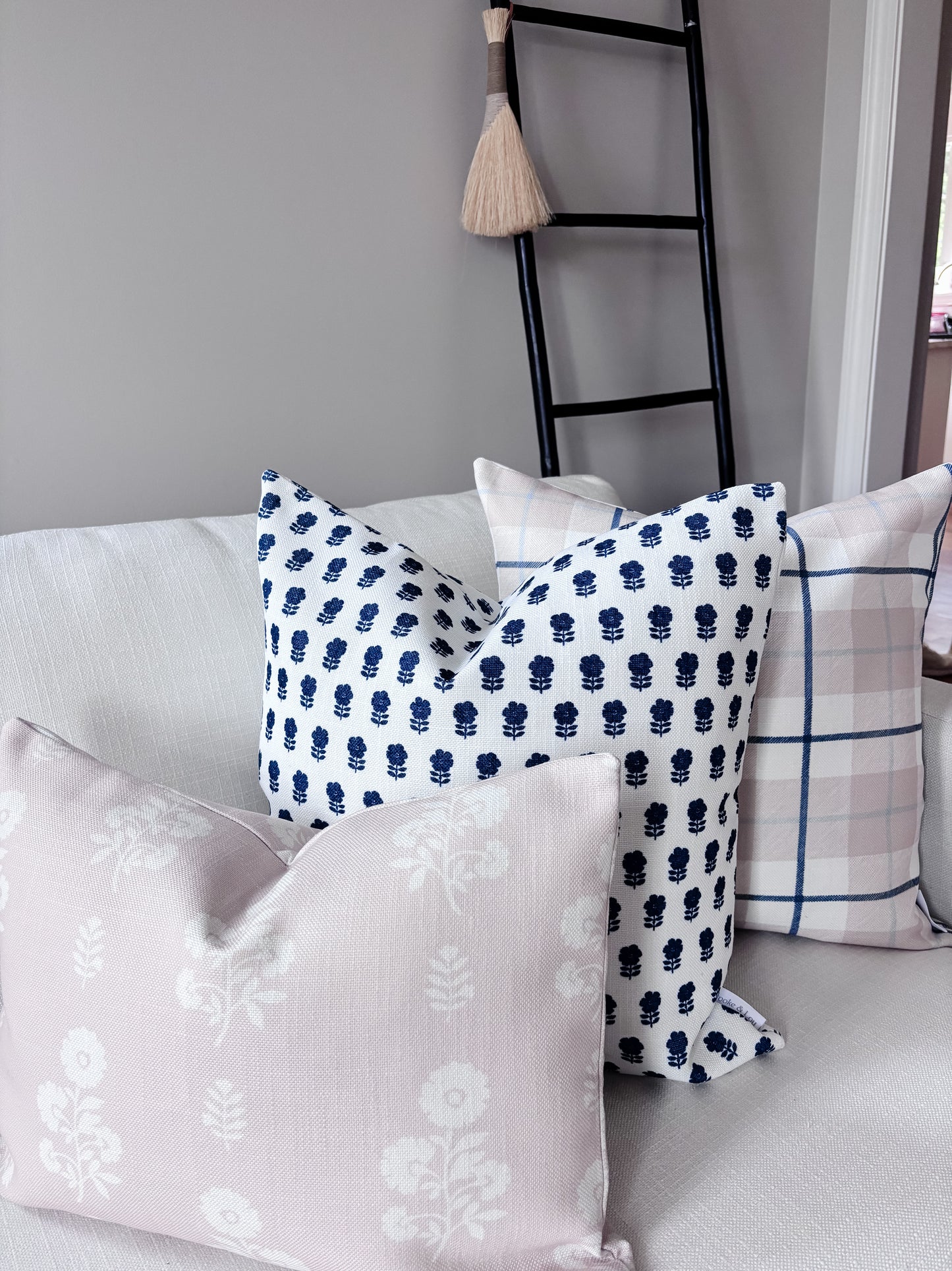 The New England Block Print Pillow