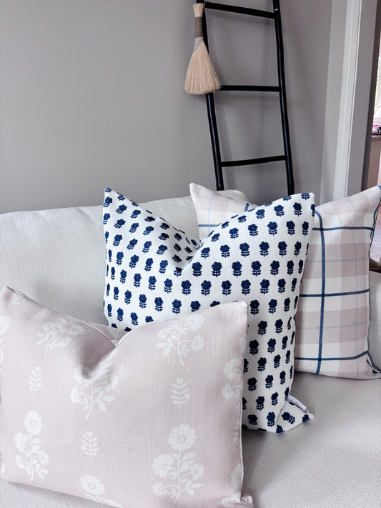 The New England Block Print Pillow